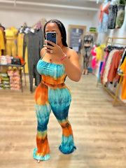 True Story Tie Dye Pant Set- Multi