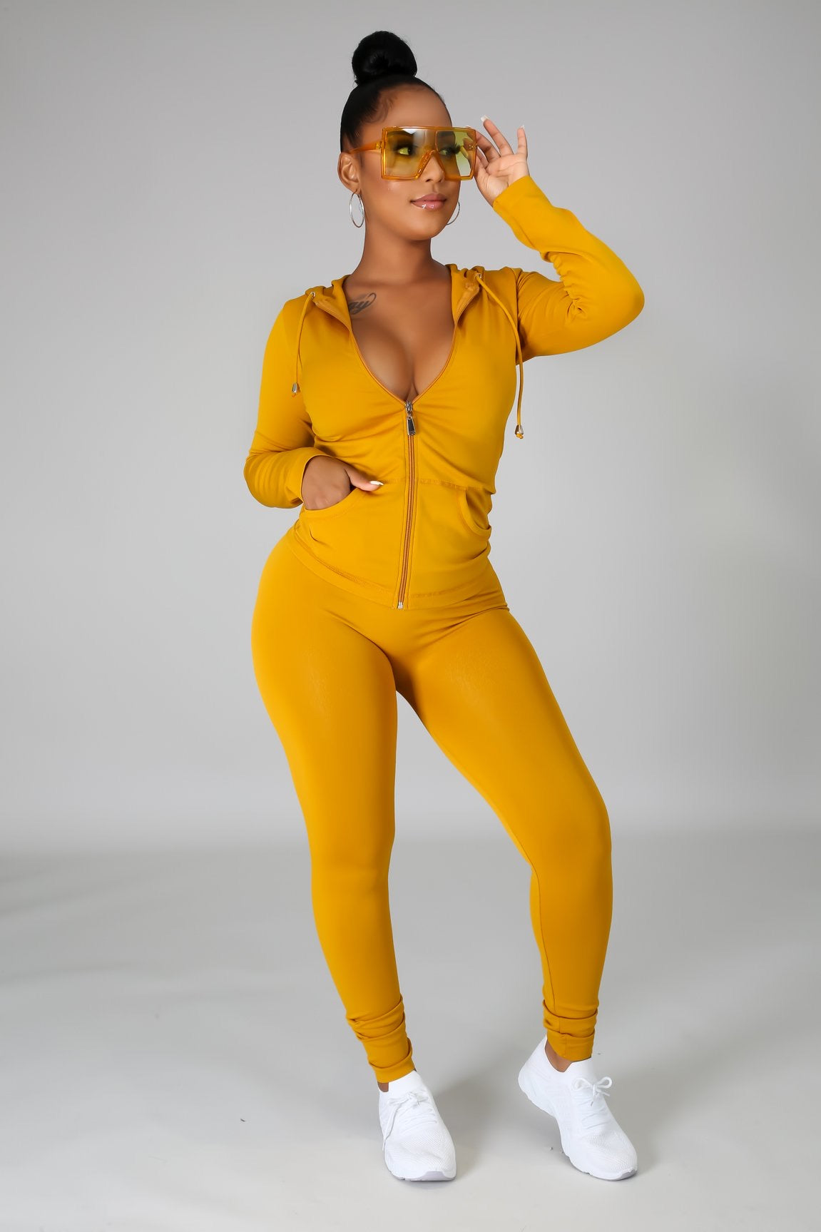 Pretty Luxechic Tracksuit- Mustard