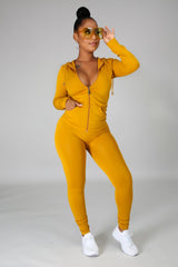 Pretty Luxechic Tracksuit- Mustard