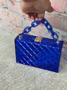 The Perfect Glass Bag- Blue