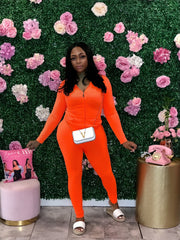 Pretty Luxechic Tracksuit- Orange