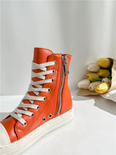 *Pre-Order* Ricky Leather Sneakers- Orange