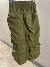Cargo High Split Skirt- Army Green