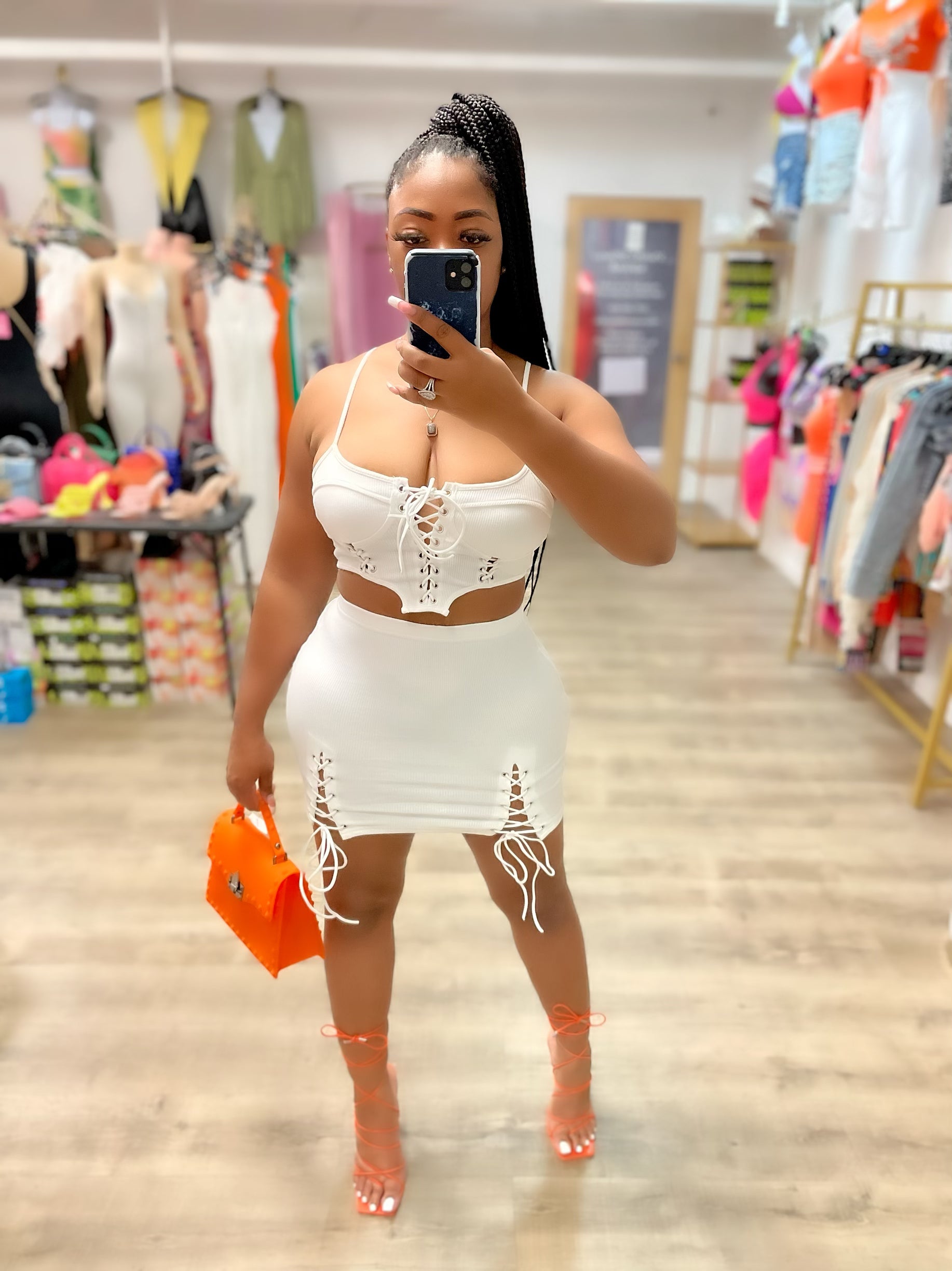 Don’t Hesitate Skirt Set- White