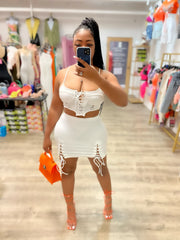 Don’t Hesitate Skirt Set- White