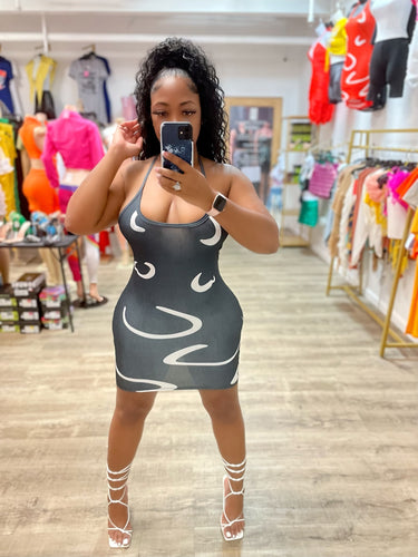 Marci Halter Mini Dress- Black
