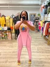 Daisha Graphic Legging Set- Pink