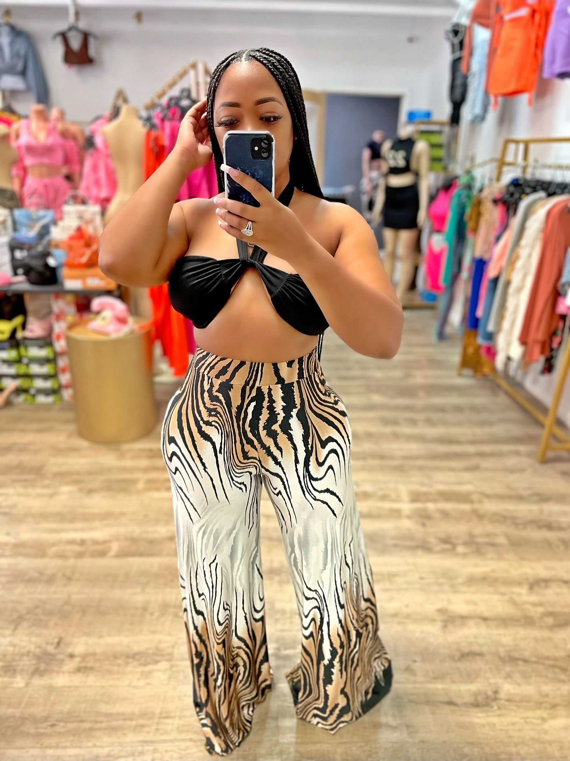 Safari Pant Set- Brown Multi
