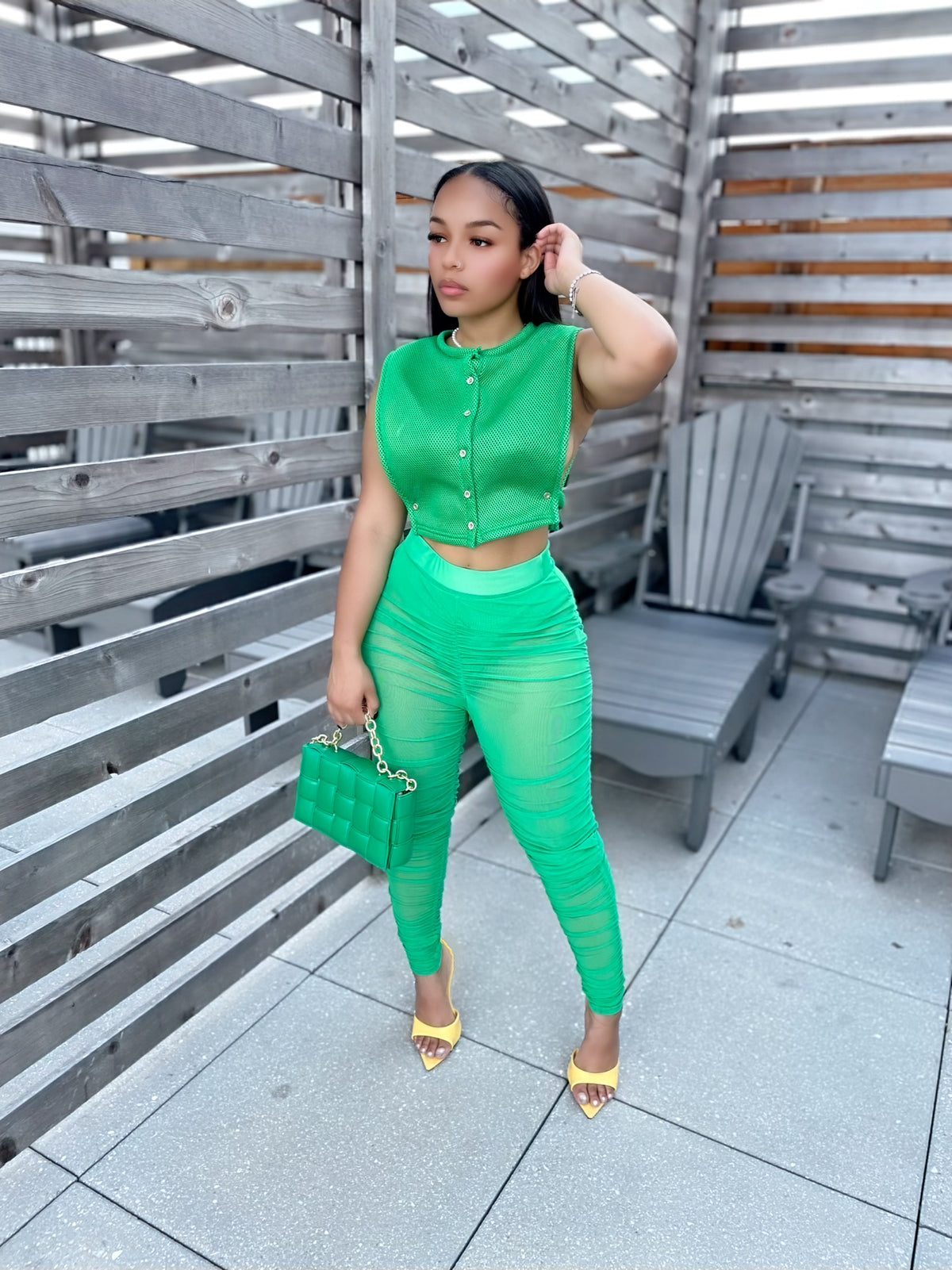 No Distractions Legging Set- Green
