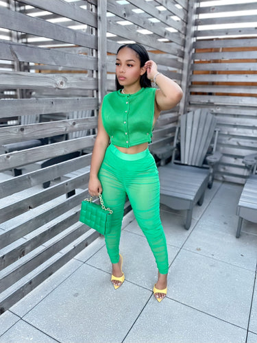 No Distractions Legging Set- Green