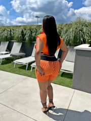 *Restocked* Everyone Sucks But Me Short Set- Orange