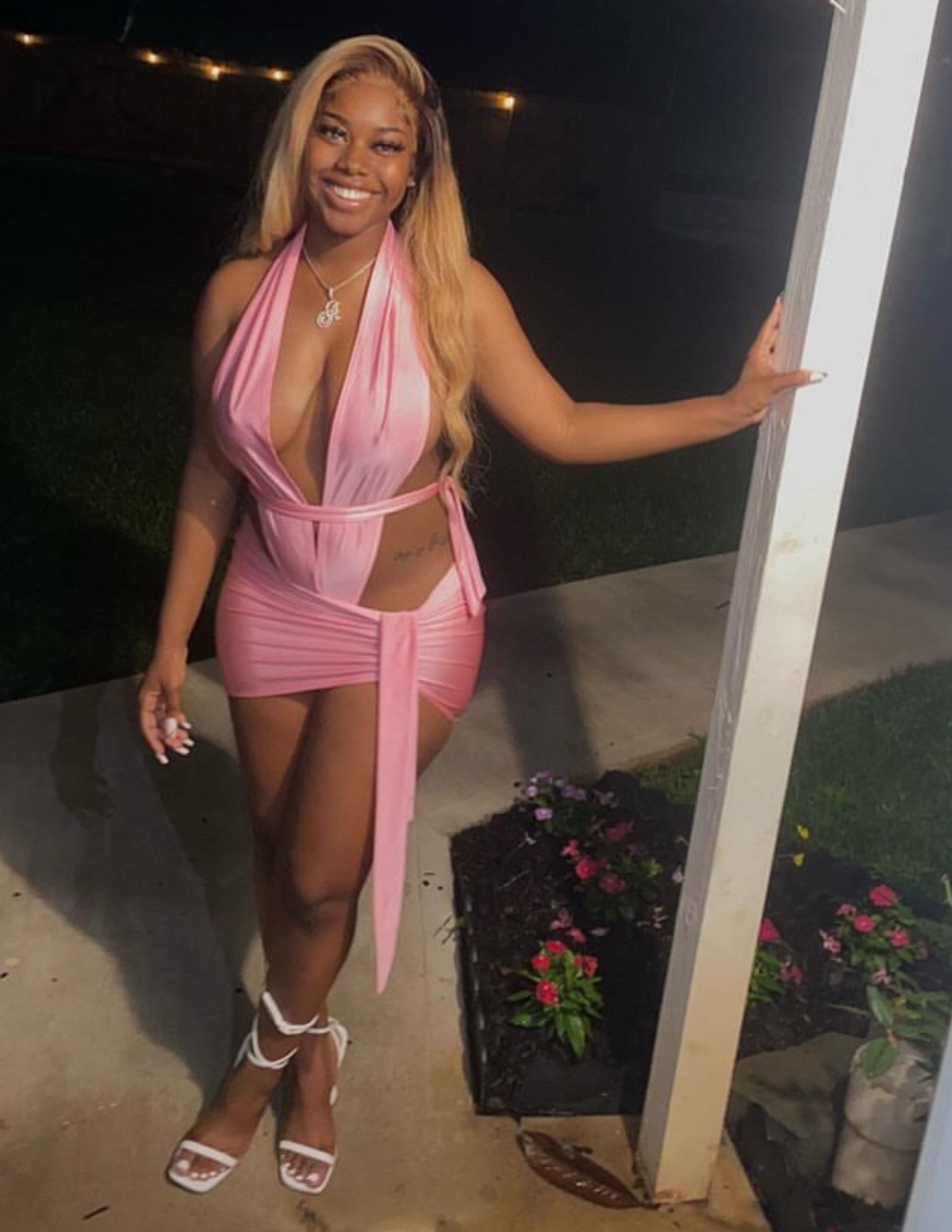 One Night Only Skirt Set- Pink