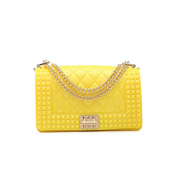 Studded Chain Clutch- Yellow