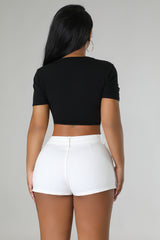 *Pre-Order* Cross Em Out Top- Black