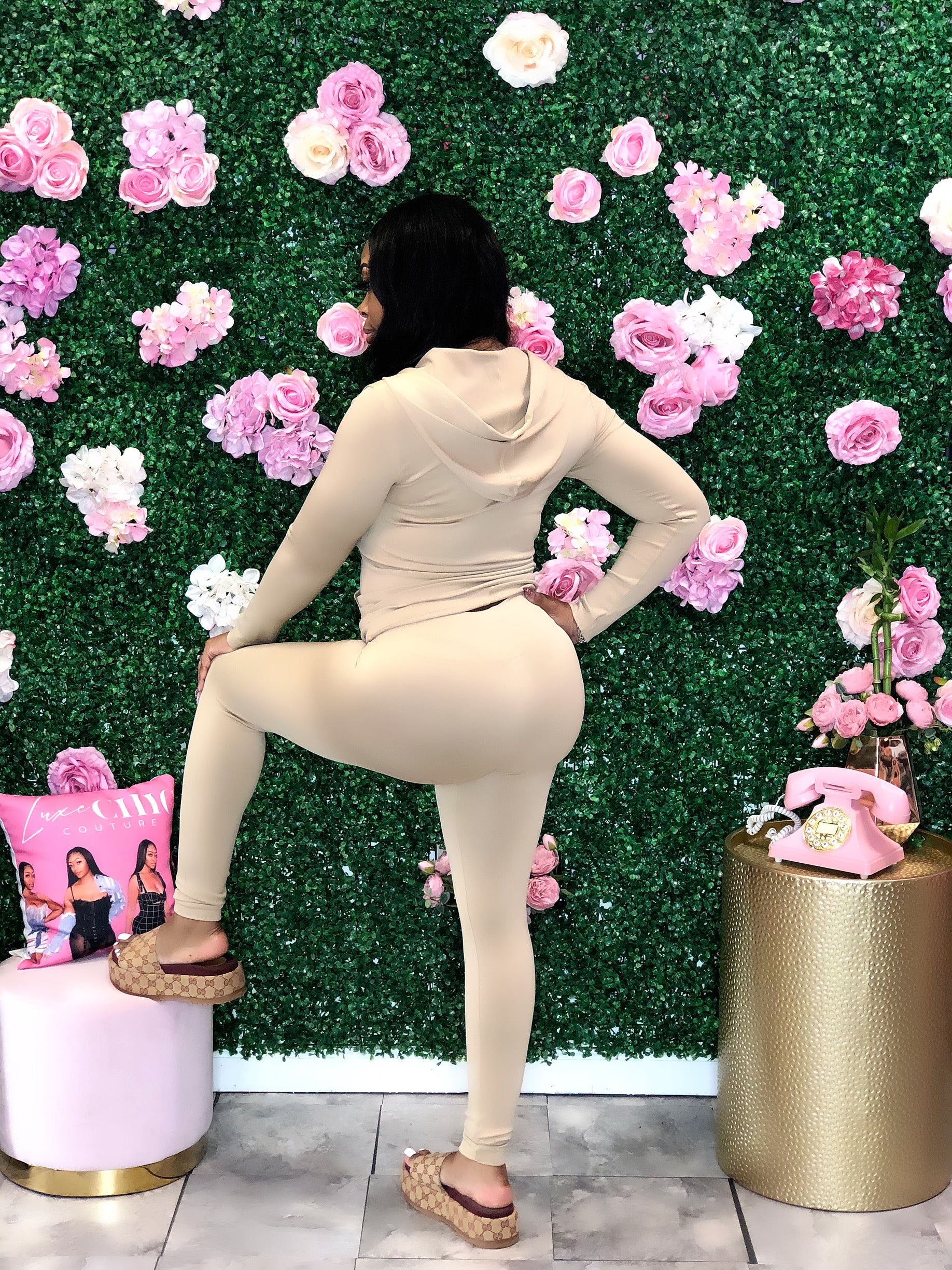Pretty Luxechic Tracksuit- Khaki