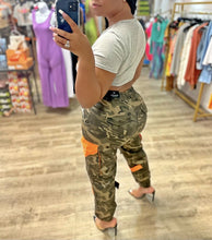Camo Jogger Pants- Camo/Orange